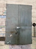 Locking Wall-Mounted Cabinet with Contents