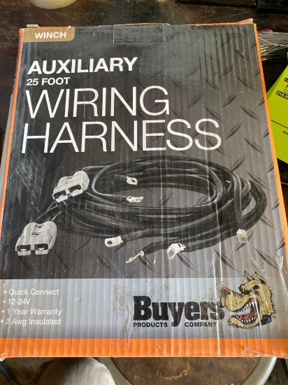 New-Buyers Co 25ft 12/24v Quick Connect Auxiliary Winch Wiring Harness