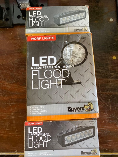 New-Buyers Co 12v/24v LED Flood Light Set