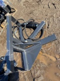 NEW Landhonor Co Hydraulic SkIdloader Stump & Post Remover Attachment