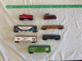 Lot of (7) HO Model Railroad Cars