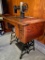 Restored New Home Ruby Treadle Sewing Machine and Cabinet with Original Manual - RARE!
