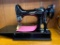 Vintage Singer Sewing Machine in Case with Manual and Original Parts