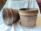 2 Vintage Wooden Buckets