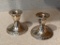 Pair of Rodgers Weighted Sterling Silver Candlesticks