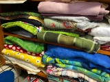 Lot of Fleece and Flannel Fabrics