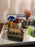 Collectables - 8 Cylinder Ford Engine Block, Classic Car Club Sign, Hand Forged Metal Tray & More!