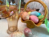A Tisket, A Tasket, Marble Eggs, Carnival Glass and...Ceramic Easter Basket!