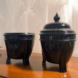 Black Amethyst Grecian Urns