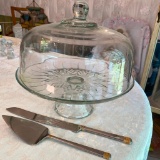 Beautiful Glass Cake Display and Serving tools