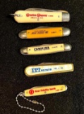 5 Colonial Promotional Pocket Knives from Carnation, ITT Reznor and More. Made in the USA!