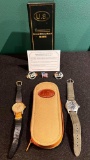 Vintage & Rare United Airlines Bulova Accutron Men's Watch & Benrus...Commemorative Anniversary Watc