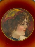 Vintage Portrait and Painting on Glass