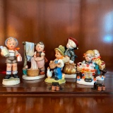 Lot of M.I. Hummel Looking Ceramic Figurines - Marked