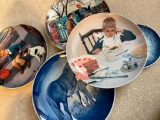 5 Copenhagen Porcelain Plates