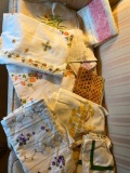 Collection of Vintage Embroidered and Printed Linens