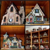 Lifetime Collection of Santa's Workbench Porcelain Village Classic Series