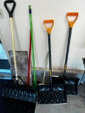 Steel Core Show Shovels and Broom