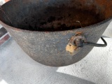 Antique Cast Iron Cauldron Pot