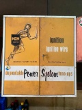 Rare Metal Vintage KEM Tune Up Ignition Auto Parts Service Station Wall Cabinet with Contents & Key