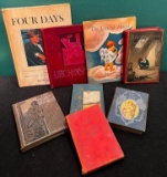 Rare Books including The Work's of Edgar Allen Poe, Urchins at the Pole & Four Days - Records on JFK