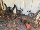 Wrought Iron Bench Armrests