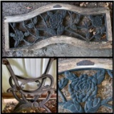 Wrought Iron Bench Back and Ends