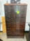 LOOK! Vintage 42 Drawer Wooden Chest of Drawers
