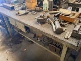 (3) Tables & Cabinets w/ contents pertaining to previous lathe