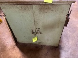 Vintage Metal Green Machinest Cabinet