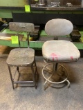 (2) Vintage Machinest Stools