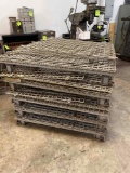 (5) Steel Foldable Shipping Crates