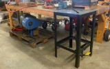 Wooden Worktable with Metal 