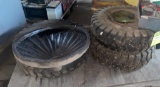 (3) Forklift Tires