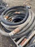 Assorted Rubber Hoses w/ Cam Fittings