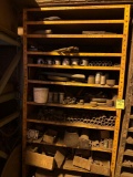 Metal Shelf Unit with Scrap Metal Contents