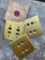 15 Antique Brass Double Button Switch Plates