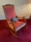 Swan Armed Upholstered Rocking Chair