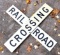 Vintage Authentic Metal Railroad Crossing Sign