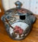Diminutive Large Honey Pot - Stoneware...Pottery by Japanese Artist Ikuko Miklowski