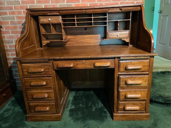 National Mt. Airy Roll Top Desk