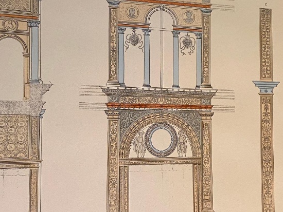 Architectural Print of The Monastero Maggiore a Milan