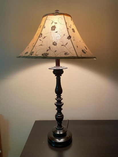 Table Lamp with Floral Shade
