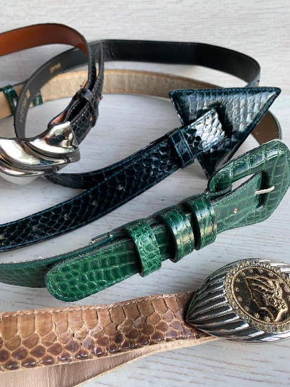 Vintage Snakeskin Belts