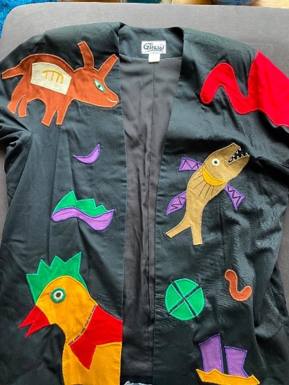 Gorgeous Griasol Jacket with Applique -...Made in Mexico