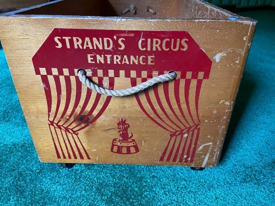 Vintage Toy Chest on Wheels