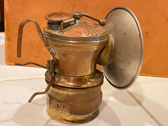 AutoLite Copper Kerosene Head Lamp