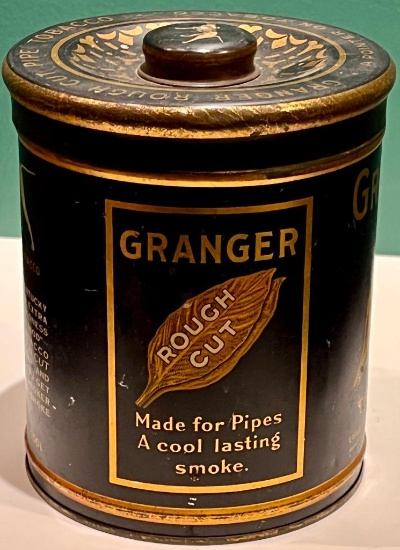 Vintage Granger Rough Cut Pipe Tobacco Tin
