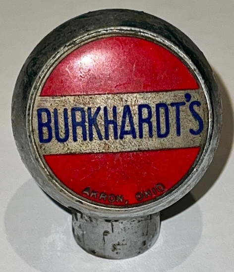 Vintage Burkhardt's...Beer Tap Handle - Akron Ohio
