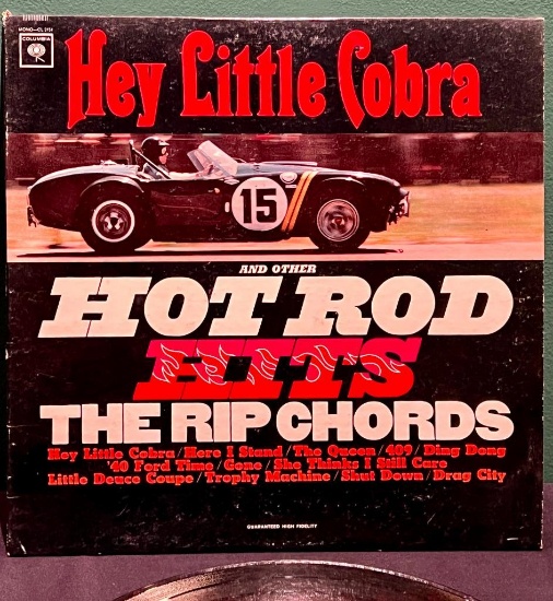Hey Little Cobra Hot Rod Hits Vinyl Record